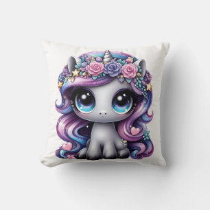 Y2K Glitzer Pony Unicorn Kissen