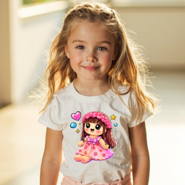 Y2K Kawaii Doll Sticker Style – Cute Girls Toy Pop Kleinkind T-shirt (Von Creator hochgeladen)