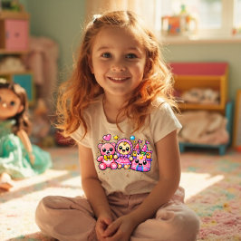 Y2K Kawaii Spielzeug-Mashup – Teddybär-Puppen-Schl Kleinkind T-shirt