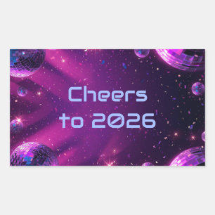 Y2K Neon-Chrom-Partytüten-Anhänger Holografische Rechteckiger Aufkleber