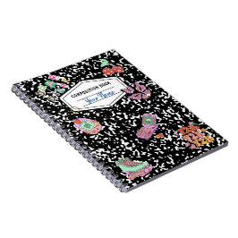 Y2K Retro-Komprimierungs-Notebook Notizblock