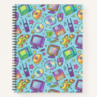Y2K Retro-Tech-Ästhetik-Journal Notizbuch