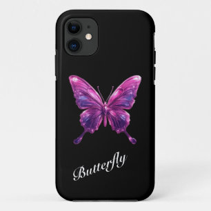 Y2K Rosa Chrom-Schmetterling-Handyhülle Case-Mate iPhone Hülle
