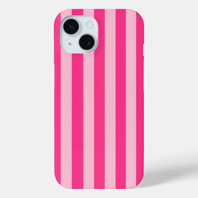 Y2K Rosa Gestreift Case-Mate iPhone Hülle (Rückseite)