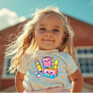Y2K-Schulbedarf Süßes Kinder-T-Shirt Kleinkind T-shirt