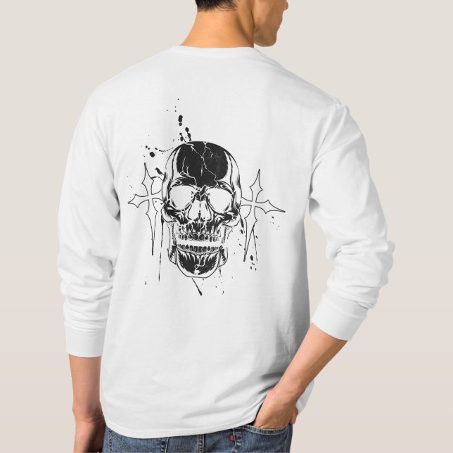 Y2k Skull long sleeve T-Shirt (Rückseite)