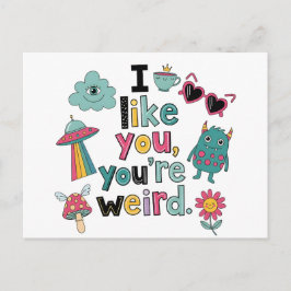 Y2K Stickerbomb Trendy Indie Pop Art Postkarte