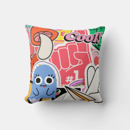 Y2K Stickers Cool Helle Ästhetik Kissen