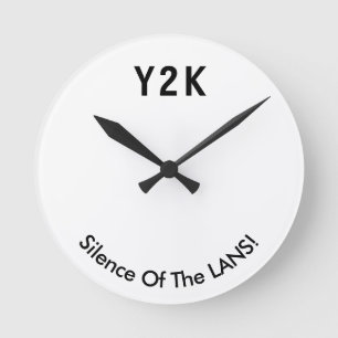 Y2K-Uhr - Countdown-Uhr Runde Wanduhr
