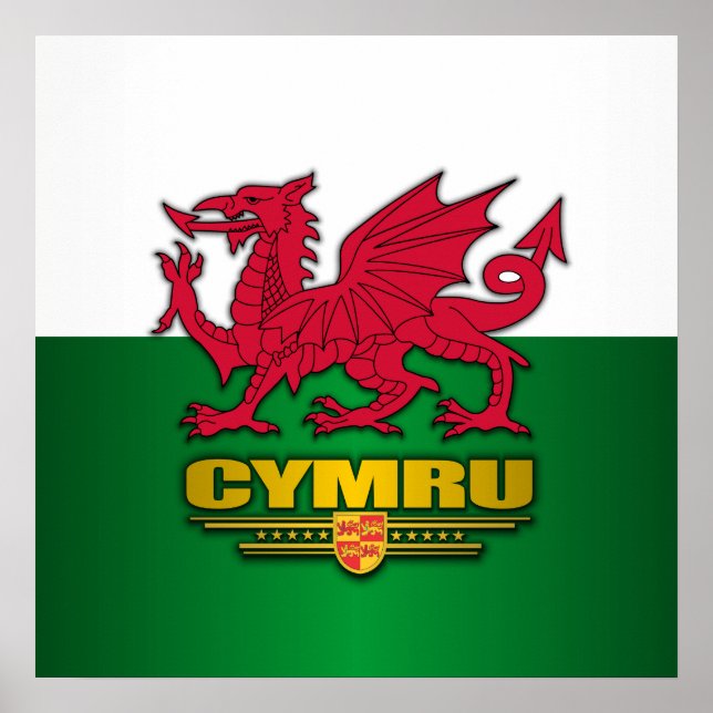 Y Ddraig Goch Poster (Vorne)