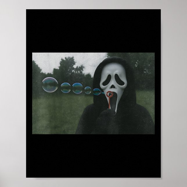 Y Face Blows Funny Horror Halloween Meme Poster (Vorne)