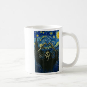 Y Face Horror Ghost Heart Hands Creepy Halloween Kaffeetasse