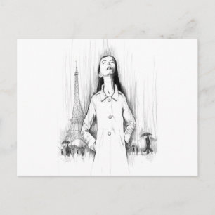 Y in Paris Postkarte