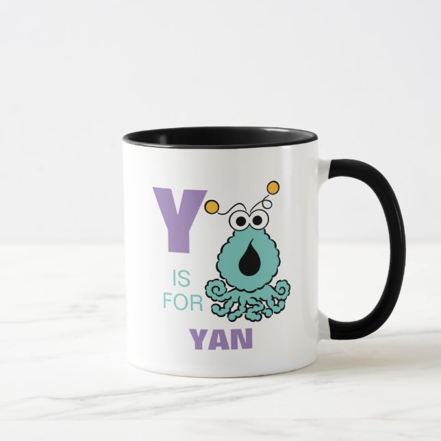 Y ist für Yip-Yips | Name hinzufügen Tasse (Rechts)