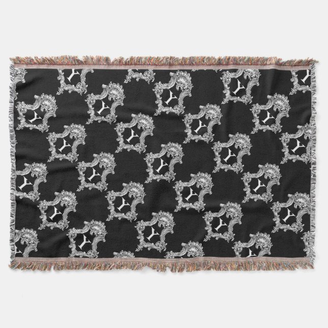 Y Monogramm Anfangs Wurfdecke Decke (Vorderseite)