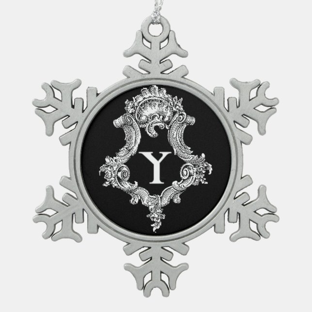 Y Monogramm Erstmaliges Ornament (Vorderseite)