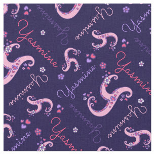 Y-Monogramm und personalisiertes Stoff