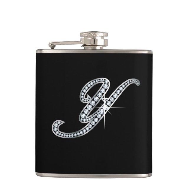 Y Script "Diamond Bling" Flask Flachmann (Vorderseite)