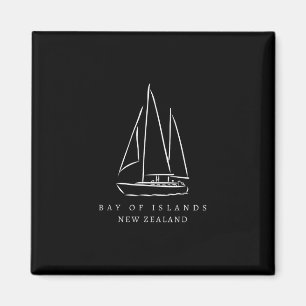 Y von Inseln Neuseeland Souvenir Segelsportgruppe Magnet