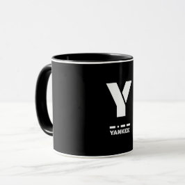 Y(Yankee) NATO Phonetischer Alphabet & Morse Code Tasse