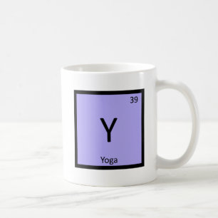 Y - Yoga Sport Chemie Periodensystem-Symbol Tasse
