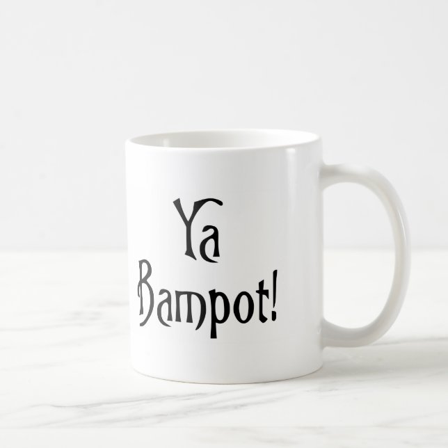 Ya Bampot lustig Scottish Banter Patter Slang Tasse (Rechts)