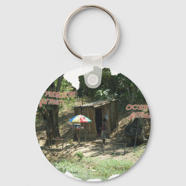 Ya Man ~ Ochos Rios Jamaica Schlüsselanhänger (Vorderseite)