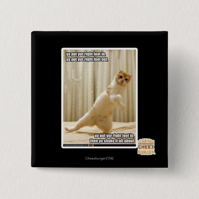 Ya setzte yur rechten Fuß herein, ya gesetzter yur Button (Vorderseite)