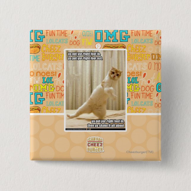 Ya setzte yur rechten Fuß herein, ya gesetzter yur Button (Vorderseite)