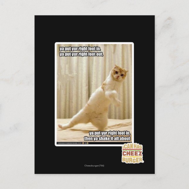 Ya, stecken Sie den rechten Fuß hinein, ya stellen Postkarte (Vorderseite)