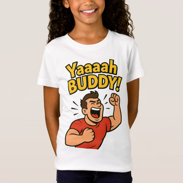 Yaaaah Buddy Power Burst T-Shirt (Vorderseite)