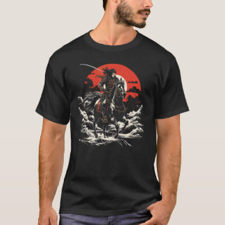 Yabusame Reiten Bogenschießen japanischer Samurai- T-Shirt