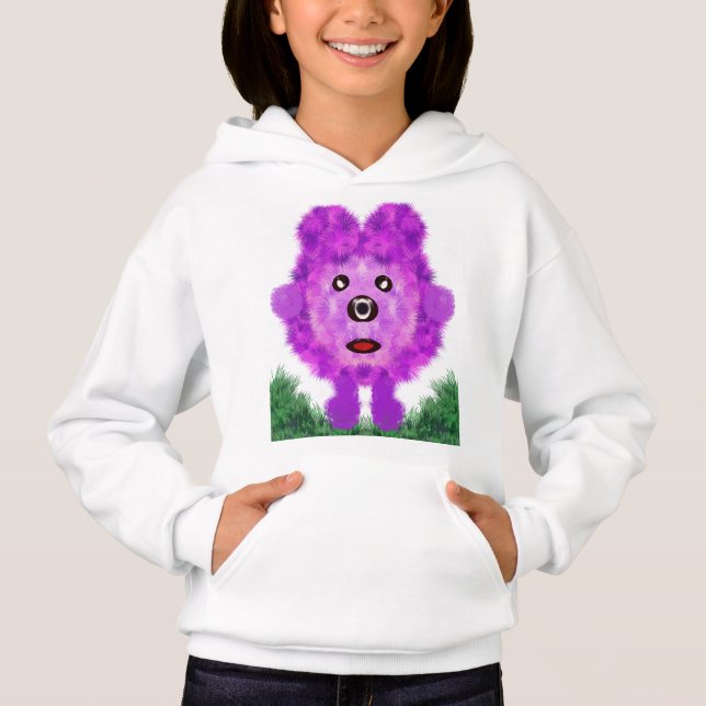 Yachi Mini-Cartoon-Figur Hoodie (Vorderseite)