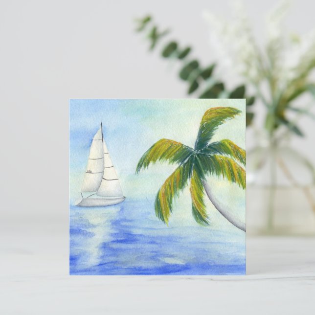 Yacht auf dem Meer Palma (Stehend Vorderseite)