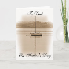 YACHT AUF DER FAHRT EXE VATER'S DAY CARD KARTE