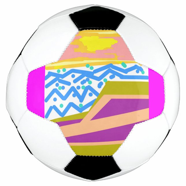 Yacht auf rosa fußball (Vorderseite)