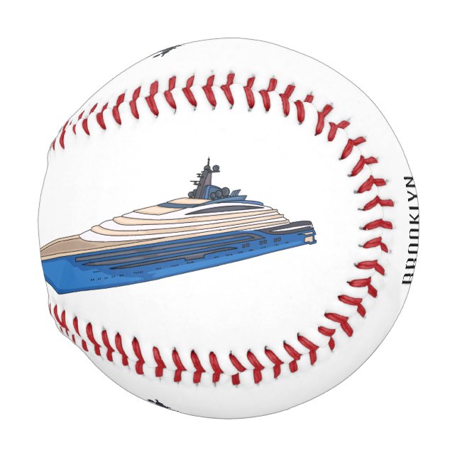 Yacht-Cartoon Baseball (Vorne Rechts)