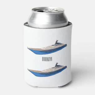 Yacht cartoon illustration dosenkühler