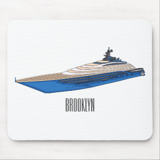 Yacht-Cartoon Mousepad