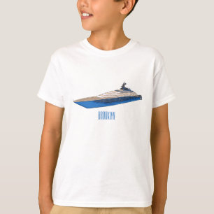 Yacht-Cartoon T-Shirt