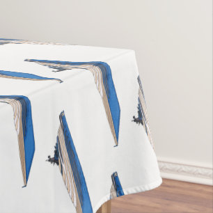 Yacht-Cartoon Tischdecke