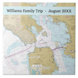 Yacht-Chart für San Francisco Fliese