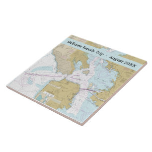 Yacht-Chart für San Francisco Fliese