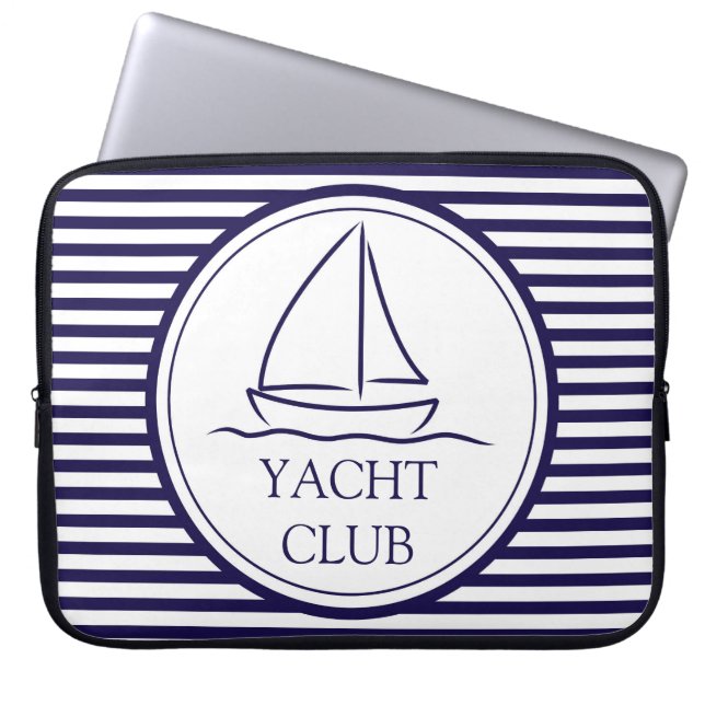 Yacht Club Laptopschutzhülle (Vorderseite)