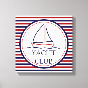 Yacht Club Leinwanddruck