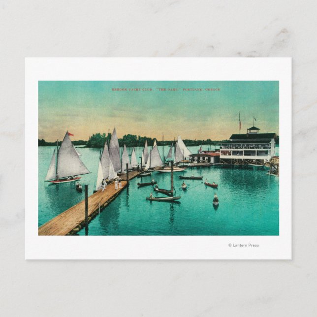 Yacht Club Oregon Postkarte (Vorderseite)