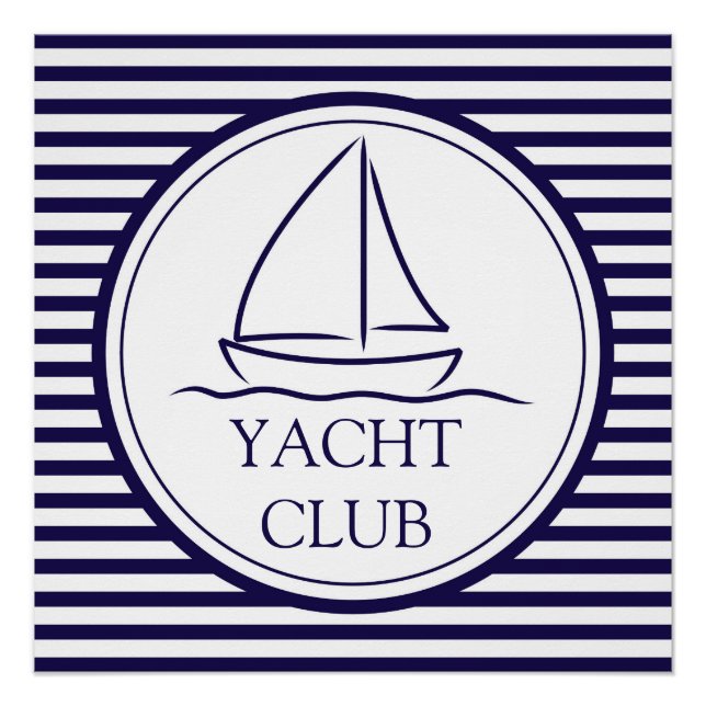 Yacht Club Poster (Vorderseite)