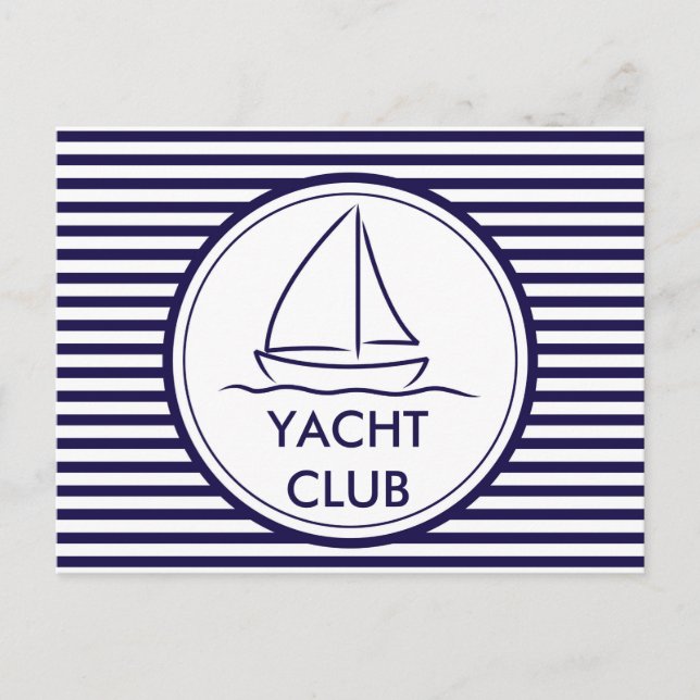 Yacht Club Postkarte (Vorderseite)
