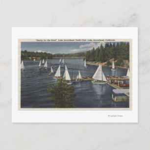 Yacht Club, Sailboat Race Postkarte