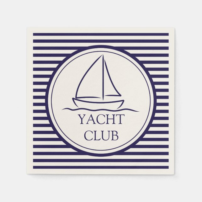 Yacht Club Serviette (Vorderseite)